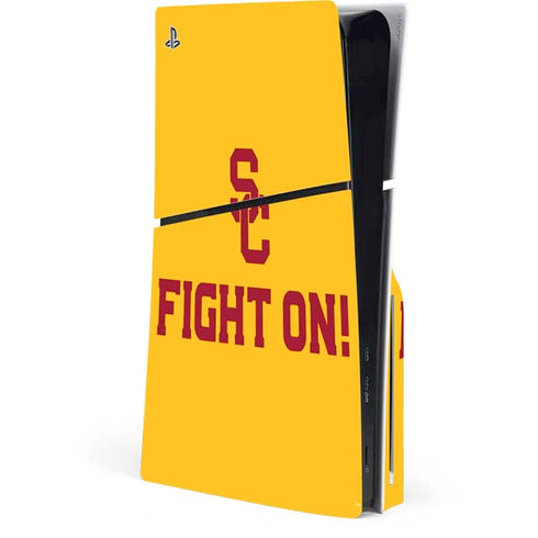 University of Southern California USC Fight On Gold PlayStation PS5 Skins